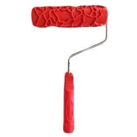 7-inch Embossing Texture Roller Tool Art Paint Roller Brush Wall Crackle Pattern Roller with Plastic Handle