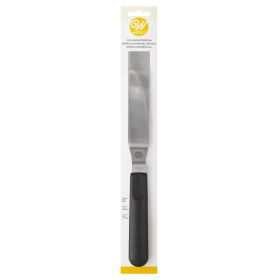 Wilton Angled Icing Spatula, 9-inch, Black & Silver