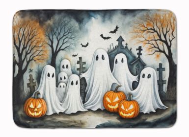 Ghosts Spooky Halloween Memory Foam Kitchen Mat Machine Washable Anti-Fatigue Mat Cushion Comfort Bath Mat or Kitchen Rug