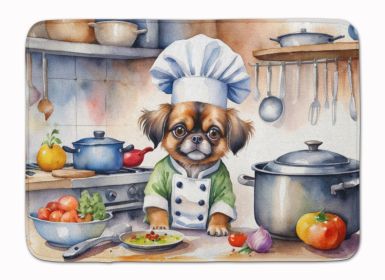 Tibetan Spaniel The Chef Memory Foam Kitchen Mat Machine Washable Anti-Fatigue Mat Cushion Comfort Bath Mat or Kitchen Rug