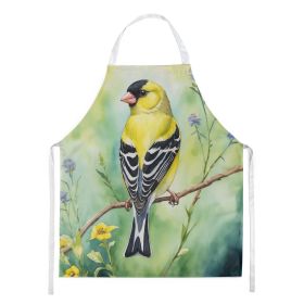 American Goldfinch Apron Cooking Kitchen Server Baking Crafts Gardening for Adult Women Men, Unisex, Large, Multicolor