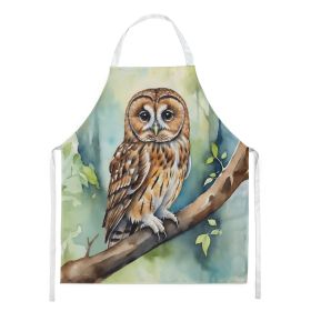 Tawny Owl Apron Cooking Kitchen Server Baking Crafts Gardening for Adult Women Men, Unisex, Large, Multicolor