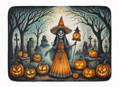 La Llorona Skeleton Spooky Halloween Memory Foam Kitchen Mat Machine Washable Anti-Fatigue Mat Cushion Comfort Bath Mat or Kitchen Rug