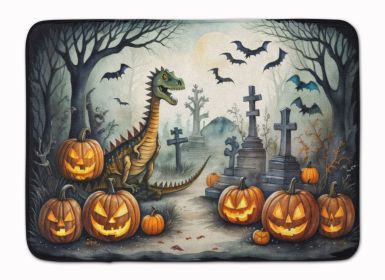 Dinosaurs Spooky Halloween Memory Foam Kitchen Mat Machine Washable Anti-Fatigue Mat Cushion Comfort Bath Mat or Kitchen Rug