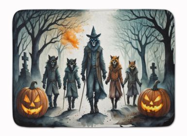 Werewolves Spooky Halloween Memory Foam Kitchen Mat Machine Washable Anti-Fatigue Mat Cushion Comfort Bath Mat or Kitchen Rug