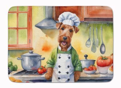 Irish Terrier The Chef Memory Foam Kitchen Mat Machine Washable Anti-Fatigue Mat Cushion Comfort Bath Mat or Kitchen Rug