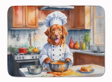 Nova Scotia Duck Tolling Retriever The Chef Memory Foam Kitchen Mat Machine Washable Anti-Fatigue Mat Cushion Comfort Bath Mat or Kitchen Rug