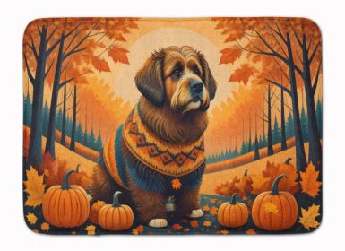 Briard Fall Memory Foam Kitchen Mat Machine Washable Anti-Fatigue Mat Cushion Comfort Bath Mat or Kitchen Rug