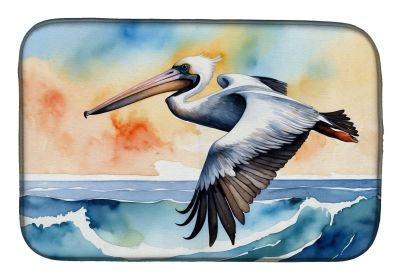 Pelican Soaring Dish Drying Mat Absorbent Dish Drying Mat Pad for Kitchen Counter Dish Drainer Mat for Countertop, 14 x 21", Multicolor