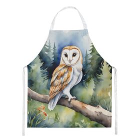 Barn Owl Apron Cooking Kitchen Server Baking Crafts Gardening for Adult Women Men, Unisex, Large, Multicolor