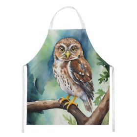 Northern Pygmy Owl Apron Cooking Kitchen Server Baking Crafts Gardening for Adult Women Men, Unisex, Large, Multicolor