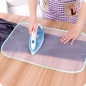 2pcs Protective Ironing Cloth High Temperature Board Press Mesh Insulation Pad Guard Protection Clothing Home Accessories; random color (size: 40cm*60cm)