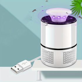 Usb Mosquito Killer Lamp Household Mute Led Inhaled Mosquito Killer Mosquito Catcher Lamp (Color: White, size: 6 Light)