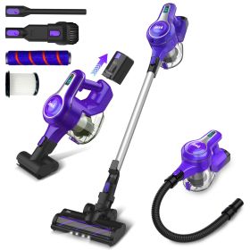 INSE S6X 30Kpa Cordless Vacuum 10-in-1 Lightweight Stick Vacuum Cleaner with 300W Brushless Motor PURPLE,BLUE (Plug Type: us, Color: Purple)