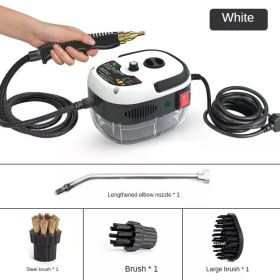 Handheld Steam Cleaner High Temperature Pressurized Steam Cleaning Machine with Brush Heads for Kitchen Furniture Bathroom Car (Voltage (V): 110V, Color: White)